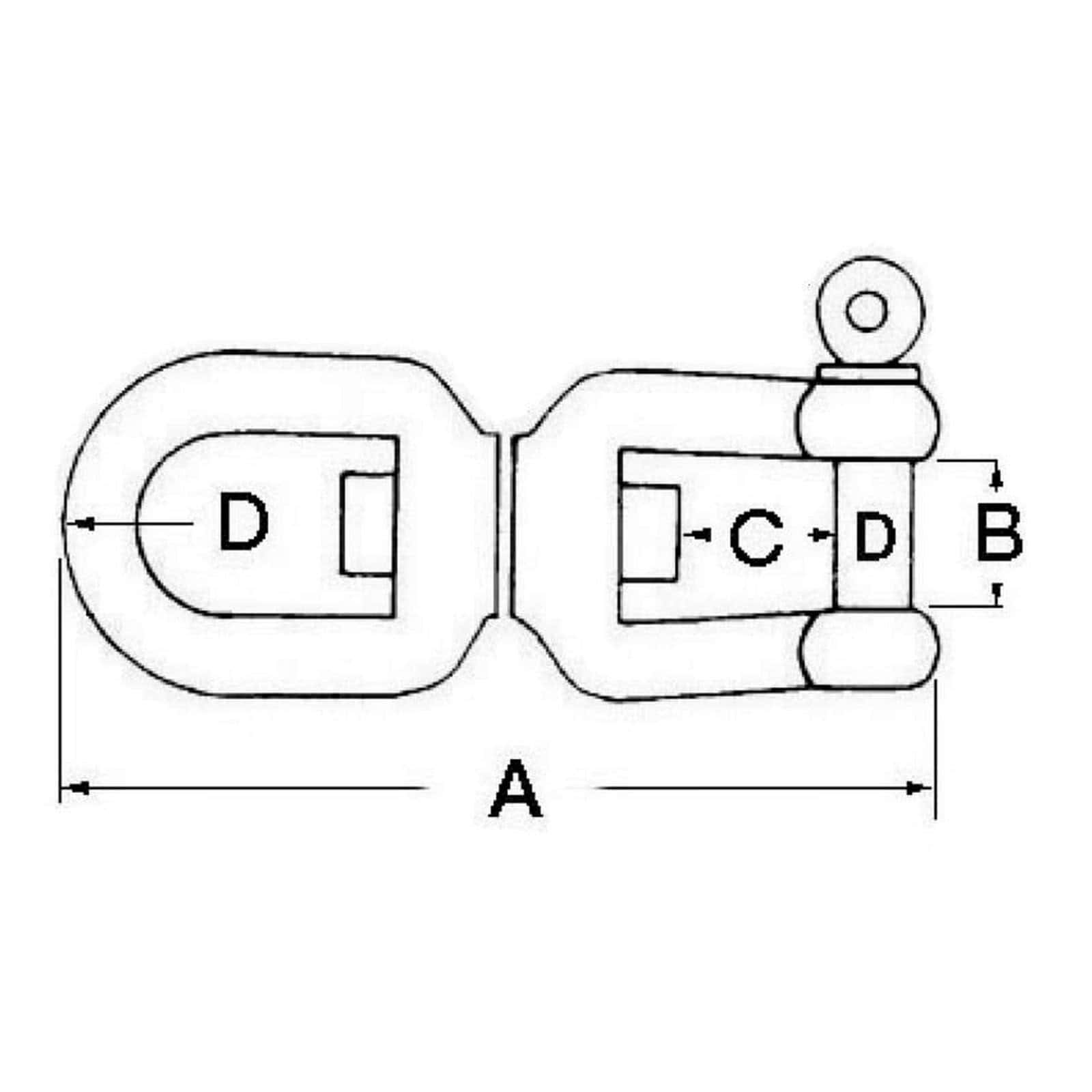 Girella In Acciaio Inox OSCULATI 8mm - Con Perno A Filo, Per Nautica E Sport - Foto 6