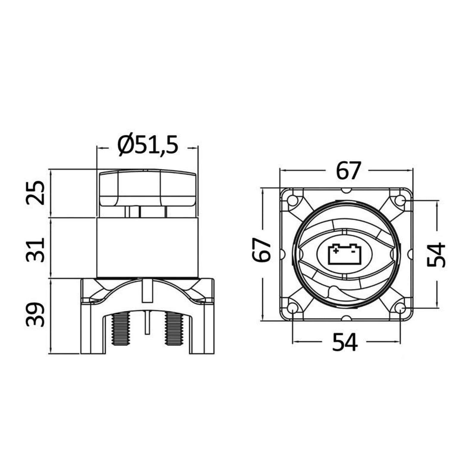 Staccabatteria automatico bipolare 24V