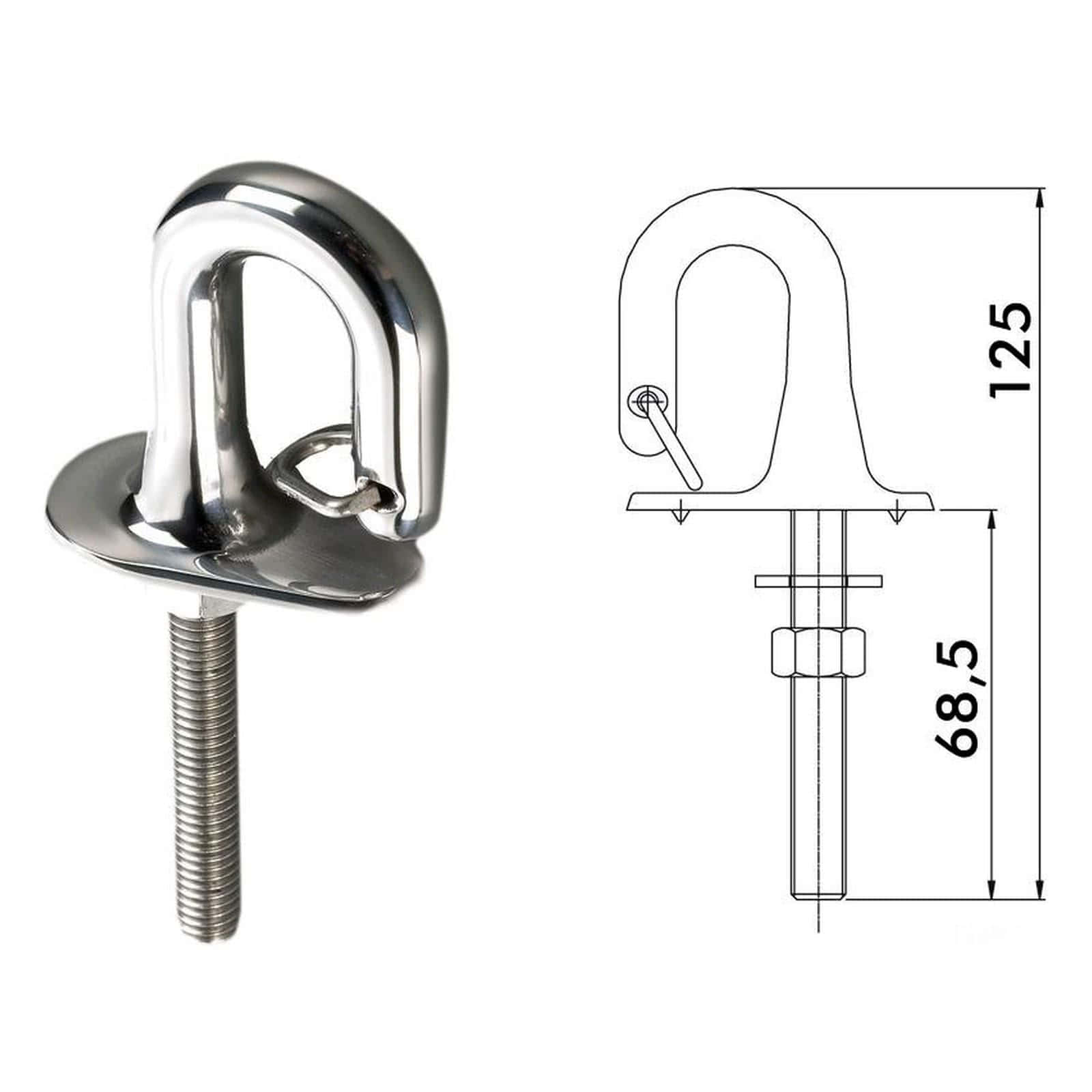 Крюк для шлюпок. Рым-болт нержавеющая сталь 3/8. Рым болт из нержавейки. Защелка Osculati. Рым болт с защелкой.