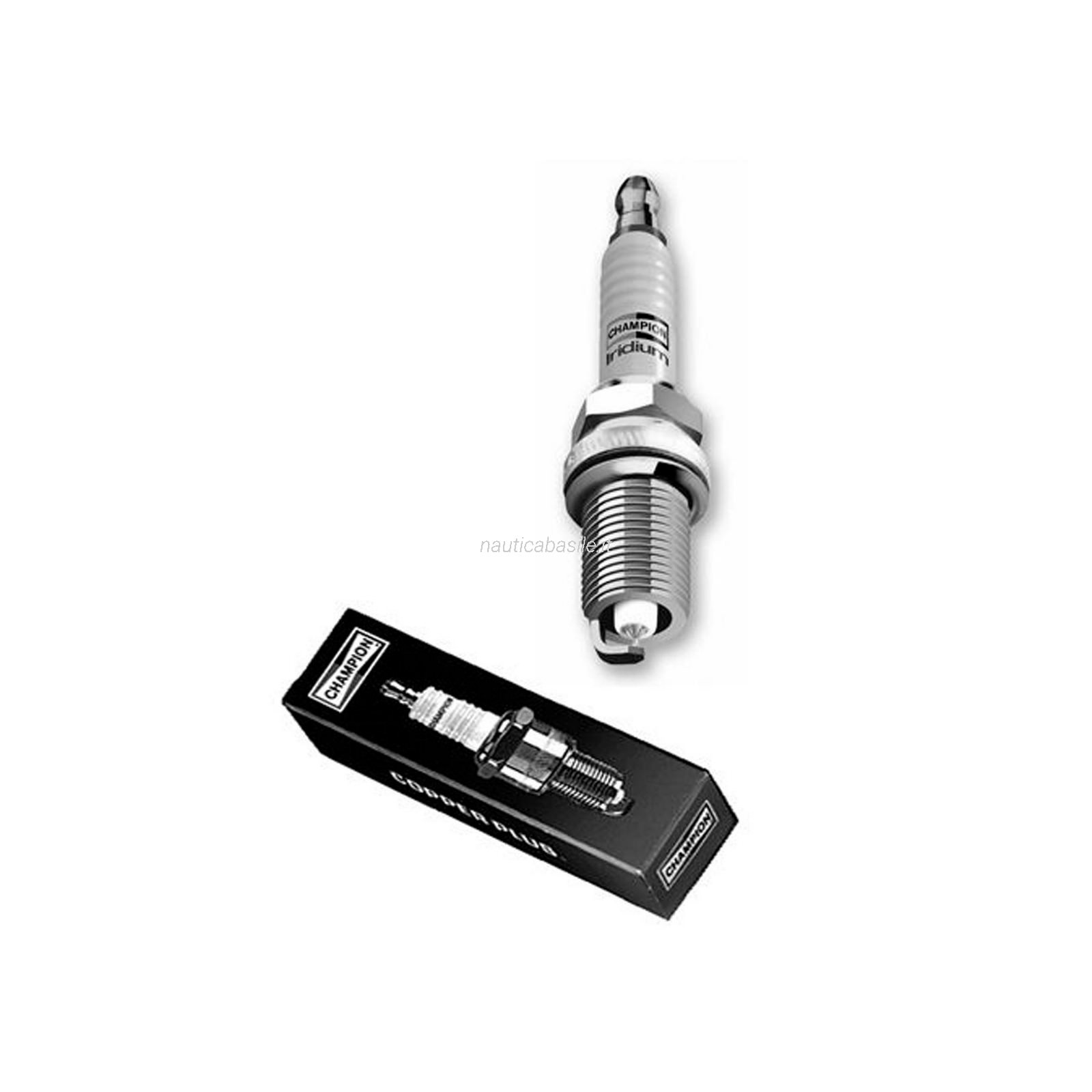 Candele Accensione Champion RV12YC - 14 Mm, Resistore, Elettrodo In Rame, Per Motori Marini E Non