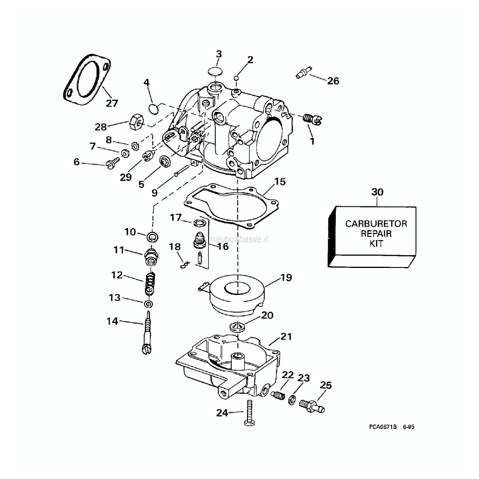 Coperchio Carburatore Evinrude Johnson BRP | Nautica Basile