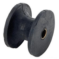 Puleggia di ricambio in gomma dura per musone