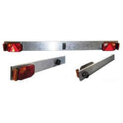 Aluminium bar with lights