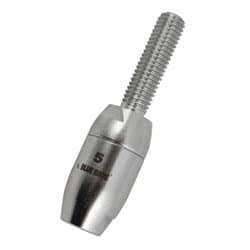 Terminale filettato per draglie tessile Ø4 mm