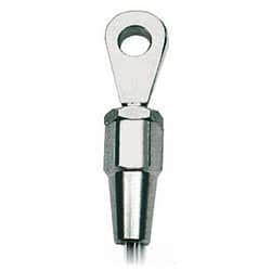 Terminale inox occhio Ø 6 mm