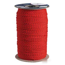 Treccia fluorescente mm 10 rossa