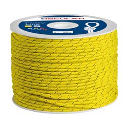 Treccia fluorescente mm 2 gialla