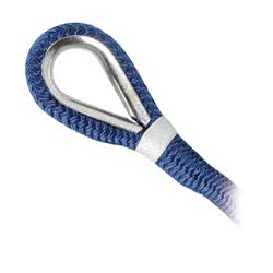 Cima ormeggio impiombata 16 mm x 11 m blu