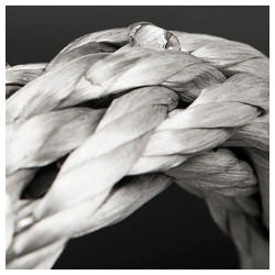 Treccia Oblix scalzata 4 mm rosso