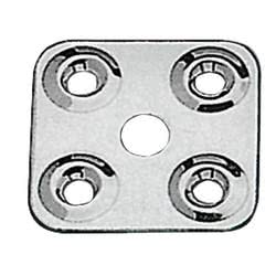 Piastrina fissa cinghie in acciaio inox AISI 316