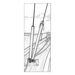 Profilo copri sartie e tenditori in alluminio anodizzato