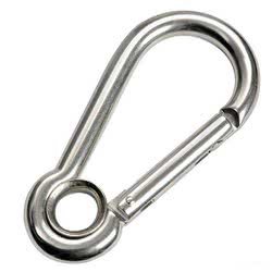 Moschettone inox senza sporgenza 6 mm