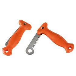 Folding knife for life rafts