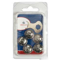 Blister 5 maschi Loxx a ghiera inox