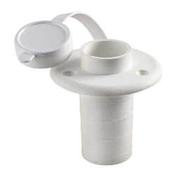 Basetta plastica bianca incasso piano 2 contatti