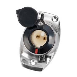 Basetta angolata a incasso inox cappuccio nero