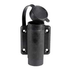 Basetta nylon nera a parete 3 contatti