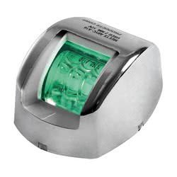 Fanale di via Mouse verde corpo inox Segnalazione