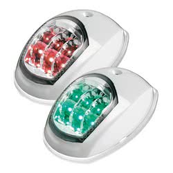 Coppia Luci di Via Evoled in ABS bianco (Blister) Segnalazione