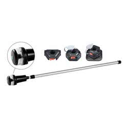 Luce di via bianca 360°+rossa/verde su tubo teles.