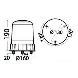 Luce colore blu 12/24 V