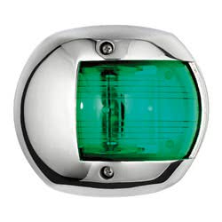 Fanale Classic 12 inox verde Segnalazione