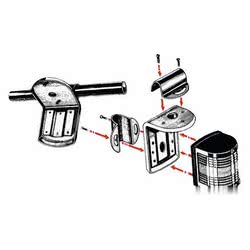 Swivelling support for UTILITY 77 and 85, made of mirror-polished stainless steel