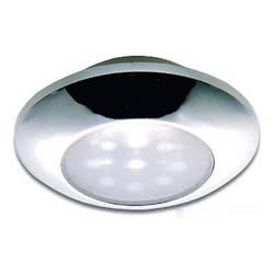 Plafoniera stagna LED cromata