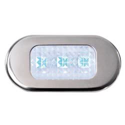 Luce cortesia inox 3 LED blu