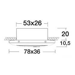 Plafoniera Merak satin. nikel