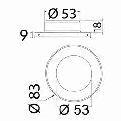 Plafoniera Montserrat satinata