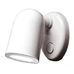 Faretto alogeno Batsystem Tube ABS bianco