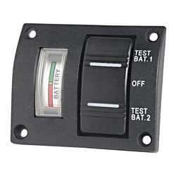 Pannellino tester per 2 batterie IP56