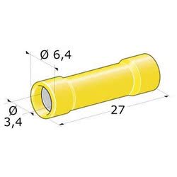 Prodotto: 16207 - CONNETTORI FASTON F ISOLATI MM.6 100PZ - (ACCESSOIRES  NAUTIQUES-ÉQUIPEMENT ÉLECTRIQUE - ACCESSOIRES DE CÂBLES)