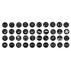 Set 40 stickers per interruttori antivandalo