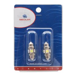 2 Lampadine LED a siluro 39 mm 3000 K