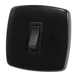 Interruttore Contemporary 1 p. nero