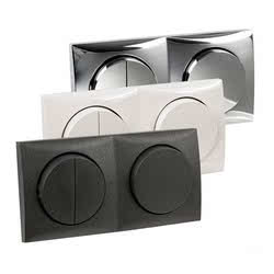 Pulsante singolo nero antracite