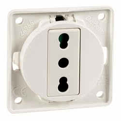 Presa corrente Italia bianca