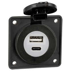 Presa incasso doppia USB Type-A + Type-C