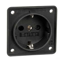 Presa schuko nero antracite