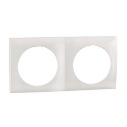 Cornice doppia bianca