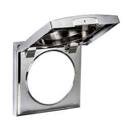 Cornice con coperchio cromata