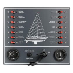 Pannello a magnetotermici per barca a vela
