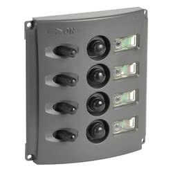 Pannello elettrico fusibili automatici doppio LED