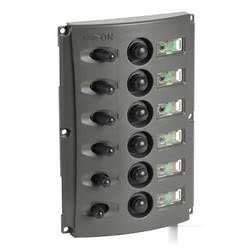 Pannelli elettrici con fusibili automatici e doppio LED