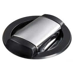 Saturn shower w/horizontal mixer black