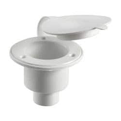 Vano per doccia bianco + tappo/guarnizione