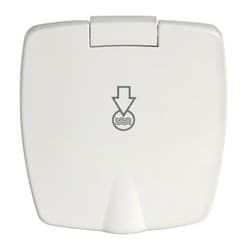 New Edge recess-fit water pressure reducer white