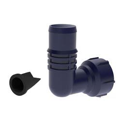 Scarico 90°  1" & 1"-1/8 c/valvola non ritorno